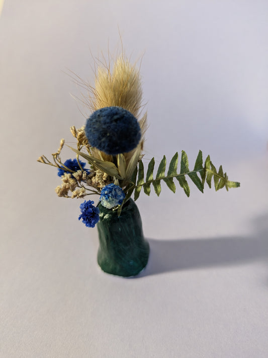 Mini vase en argile "Fleurs des bois"