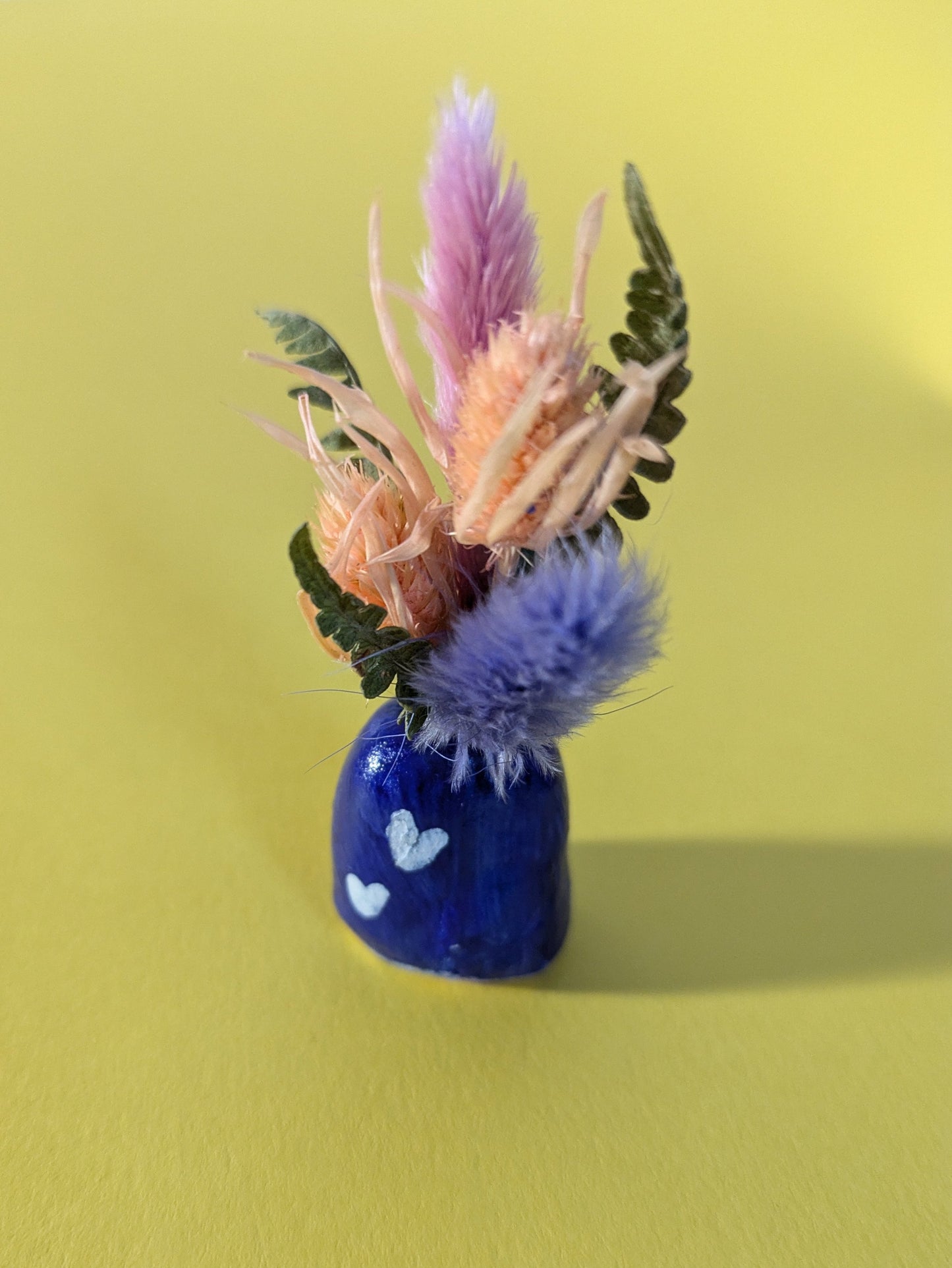 Mini vase bleu électrique