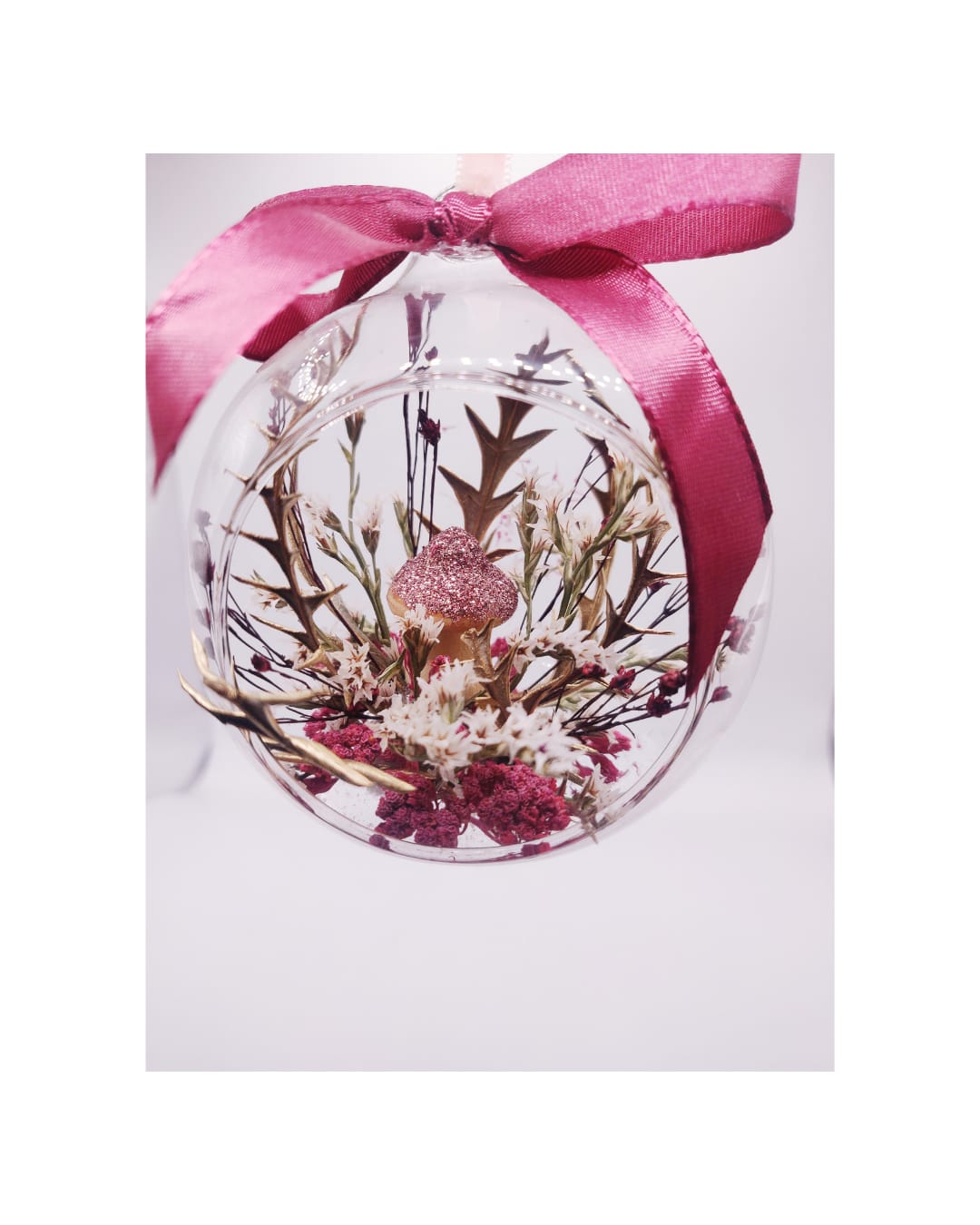 Boule de sapin rose